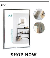 Creative LED lights Solid Wooden Photo Frame Innovative Acrylic U Shaped Photo Frame Home Desk Decoration