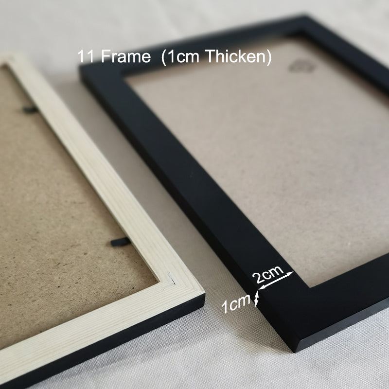 10 Piece Wood Family Photo Frame Wall Gallery Kit Picture Frame For Wall With Plexiglass Classic Wooden Frame For Wall Hanging