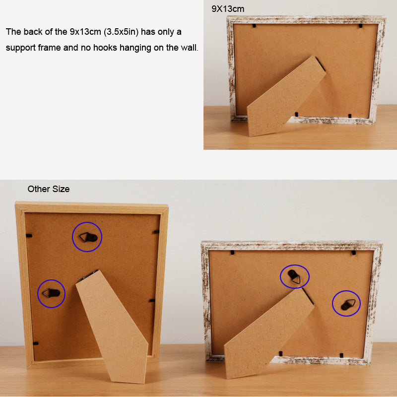 14 or 19Pcs/Set Wood Photo Frames For Pictures Wall Picture Frame Wooden Frame Wall Hanging Photo Decor Wedding Party Home Decor