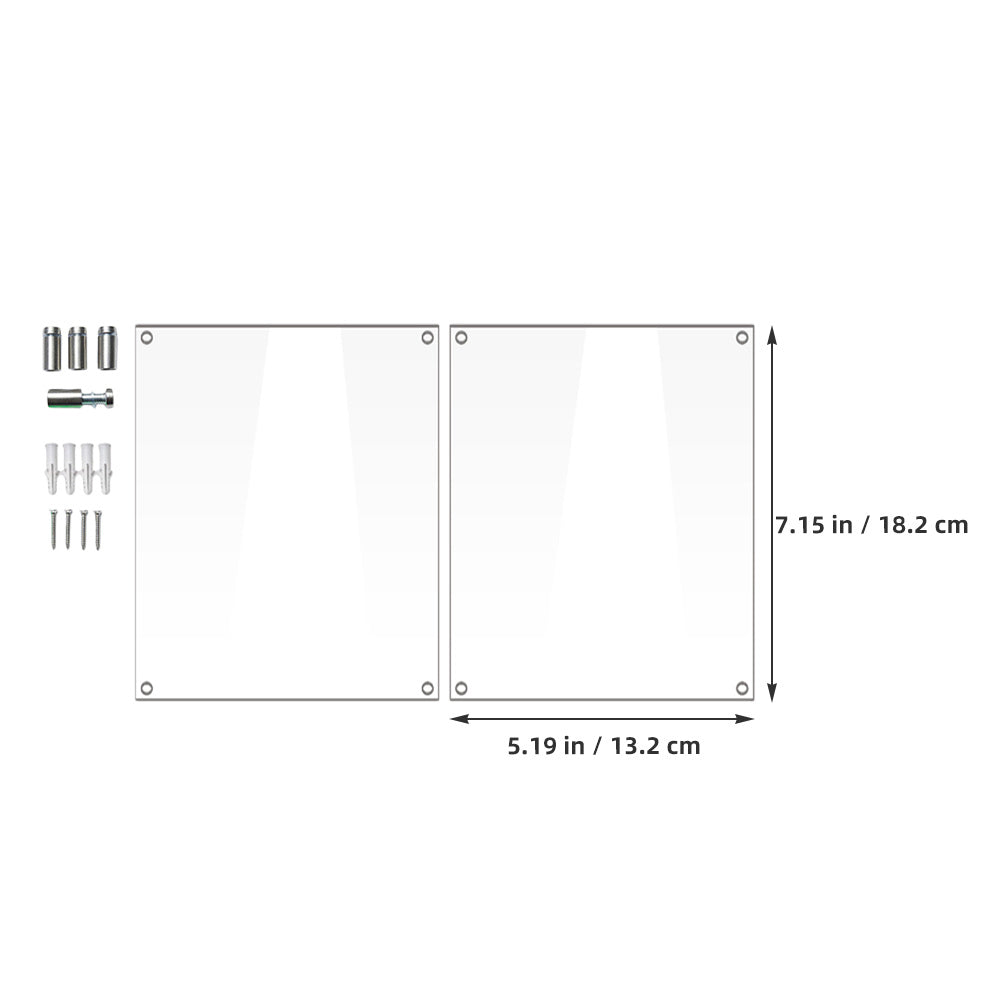 1 set 1 Set Of Acrylic Photo Frame Clear Xl Modern Frameless Display For Home Decor Diy Picture Arrangement Wall Art Party Decor