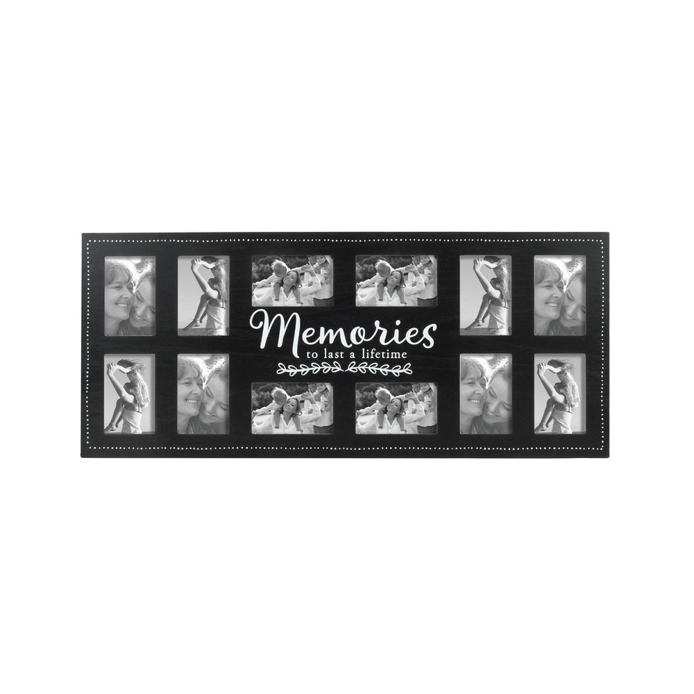 12 Opening Rustic Photo Frame Collage Wall Decor 4x6 Pictures Durable MDF Easy to Hang Family Gift