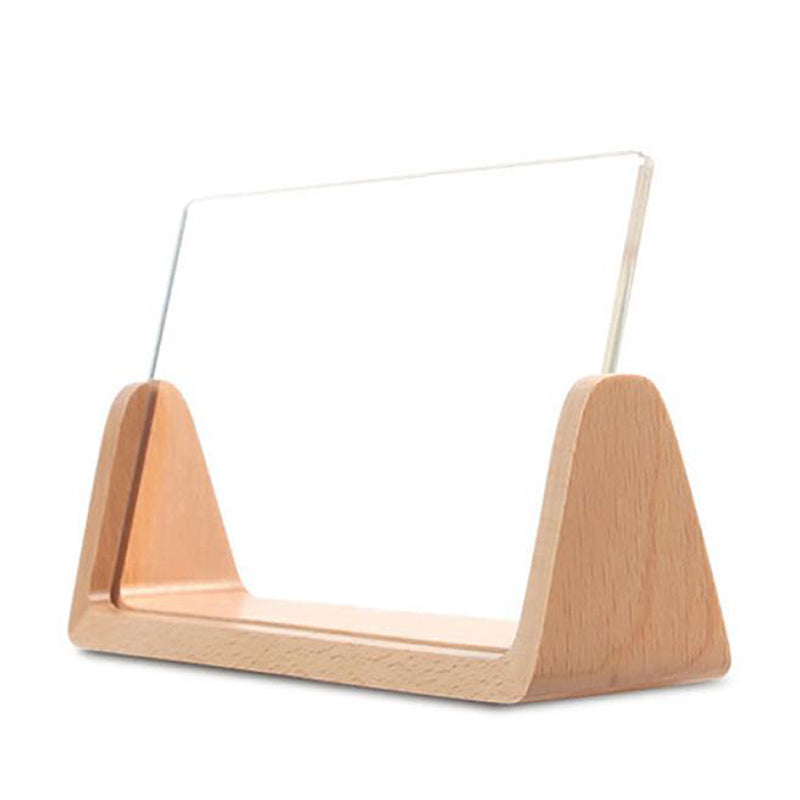 Creative LED lights Solid Wooden Photo Frame Innovative Acrylic U Shaped Photo Frame Home Desk Decoration