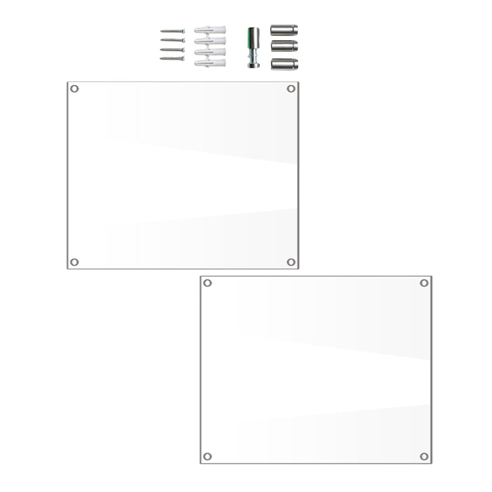 1 set 1 Set Of Acrylic Photo Frame Clear Xl Modern Frameless Display For Home Decor Diy Picture Arrangement Wall Art Party Decor