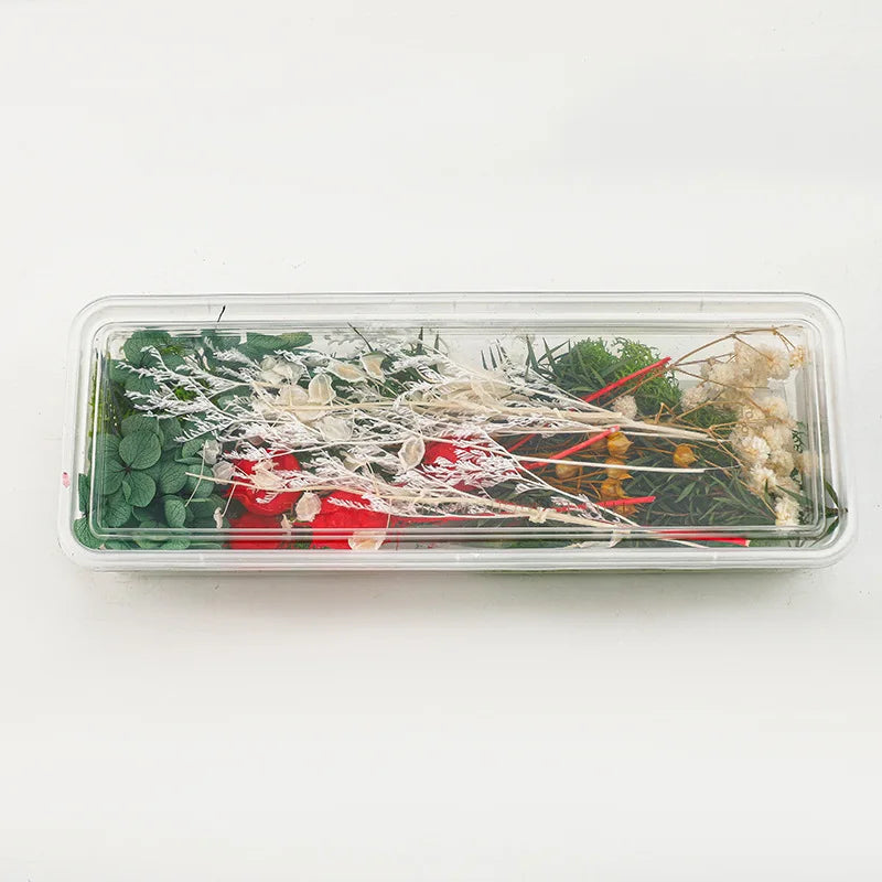 Dry Flower DIY Photo Frame with LED Light USB Charging Port Handmade Creative Frames Home Office Ornament Beautiful Decoration