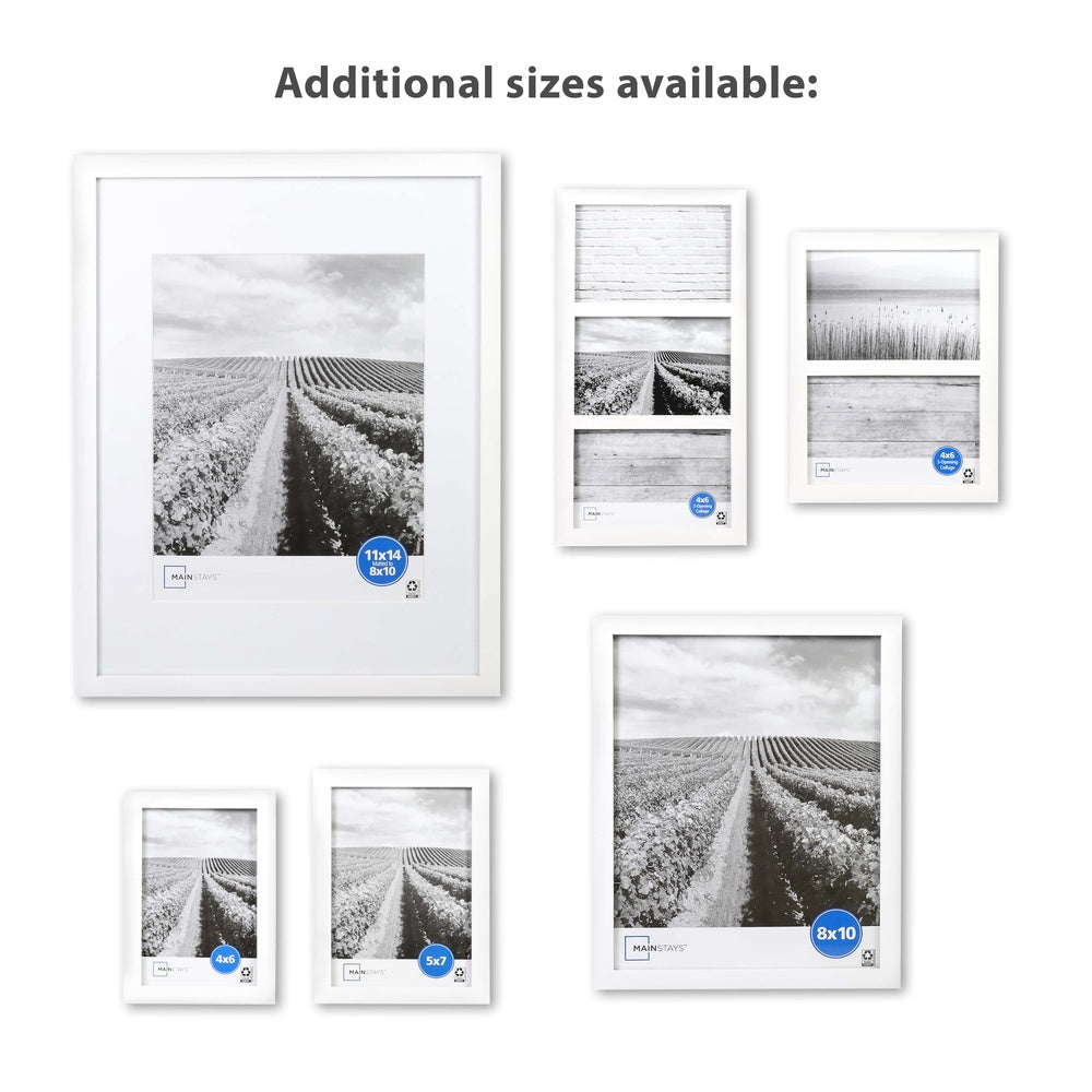 3 Opening 4x6 Picture Frame 2 Pack Gallery Collage Wall Mount Tabletop Display MDF Home Decor Vertical Horizontal