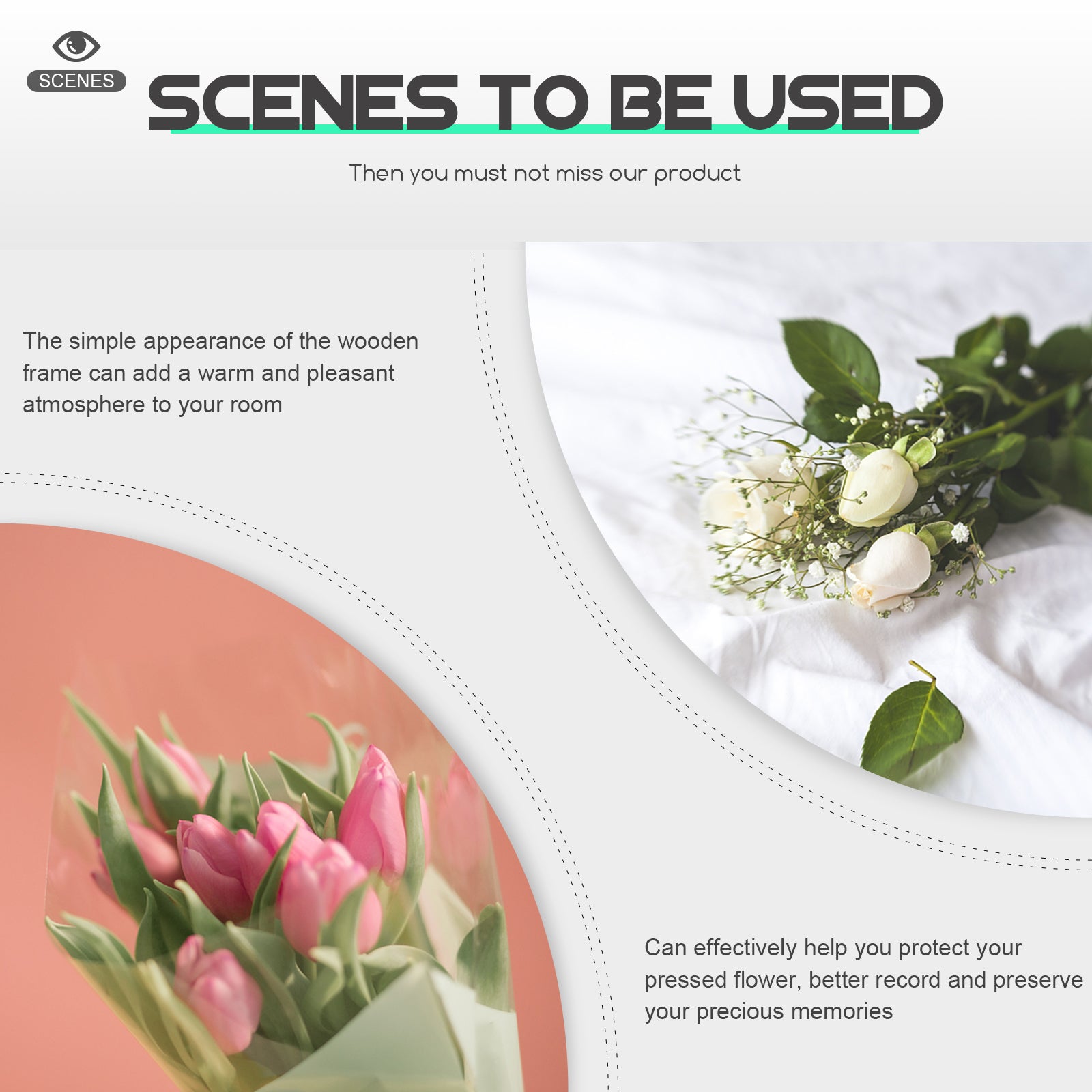 3D Photo Frame Hollow Dried Flower Photo Frame Diy Craft Three-dimensional Dry Desk Khaki Specimen Display Home Decoration