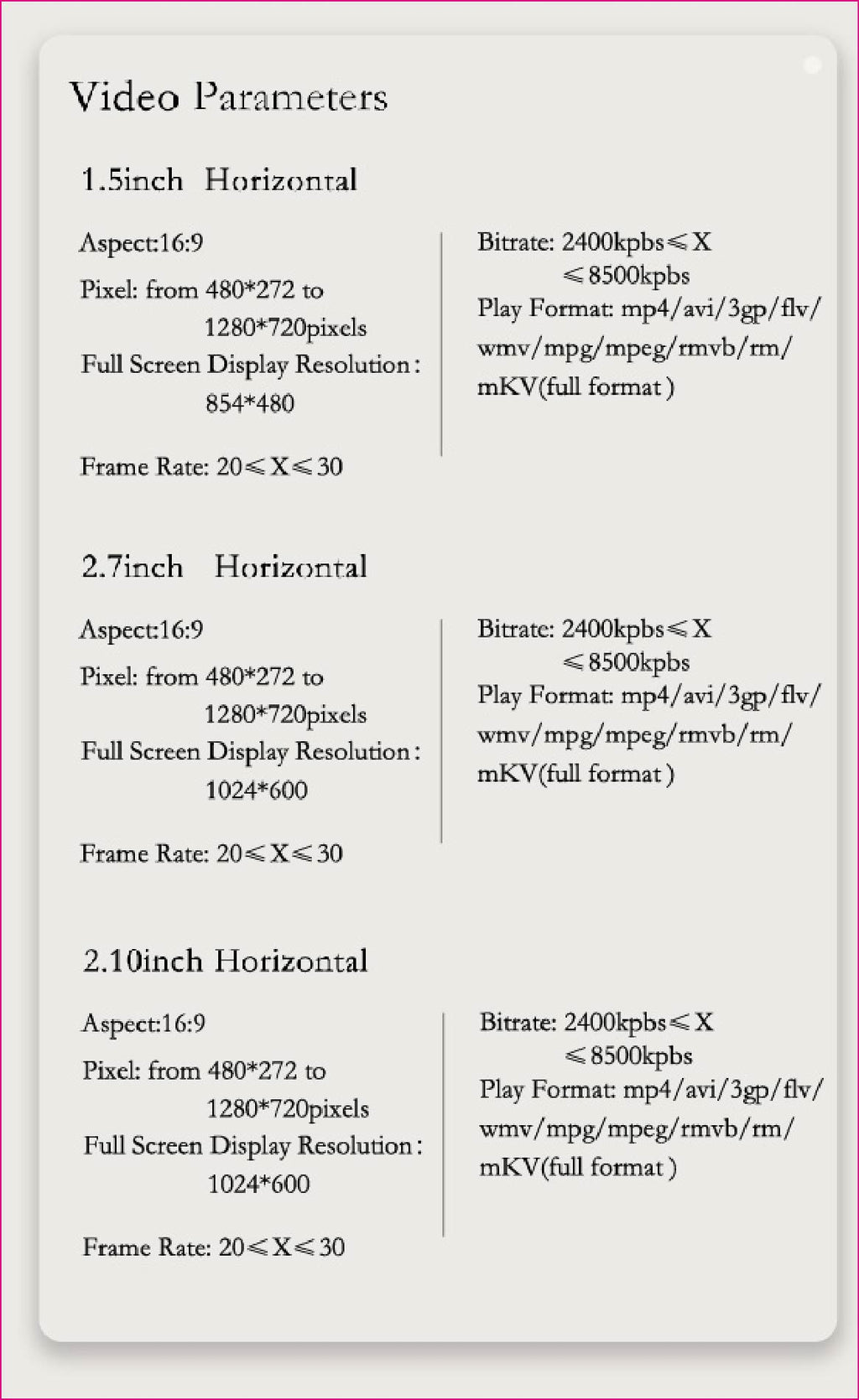 2024 hot selling 10.1-inch acrylic digital frames 8GB 2000mah with removable stander horizontal vertical play gravity version