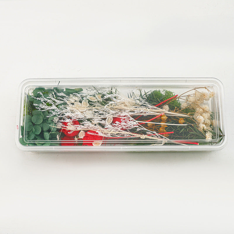 Dry Flower DIY Photo Frame with LED Light USB Charging Port Handmade Creative Frames Home Office Ornament Beautiful Decoration