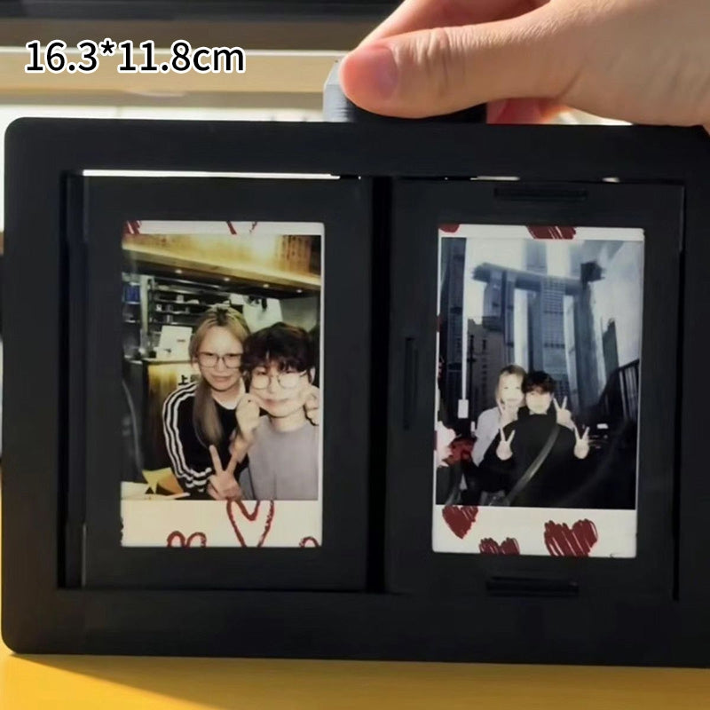 Rotatable Photo Frame Kpop Photocard Holder Idol Picture Frame Display Stand Desk Accessorie Room Desktop Decor Marco De Fotos