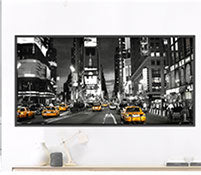 Creative LED lights Solid Wooden Photo Frame Innovative Acrylic U Shaped Photo Frame Home Desk Decoration