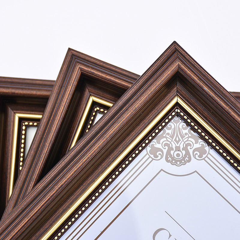 Light Blue Plastic Photo Frame 4/6/7/10 Inch Brown Picture Frames Rustic Home Decor Nightstand Family Portrait Desk Decoration